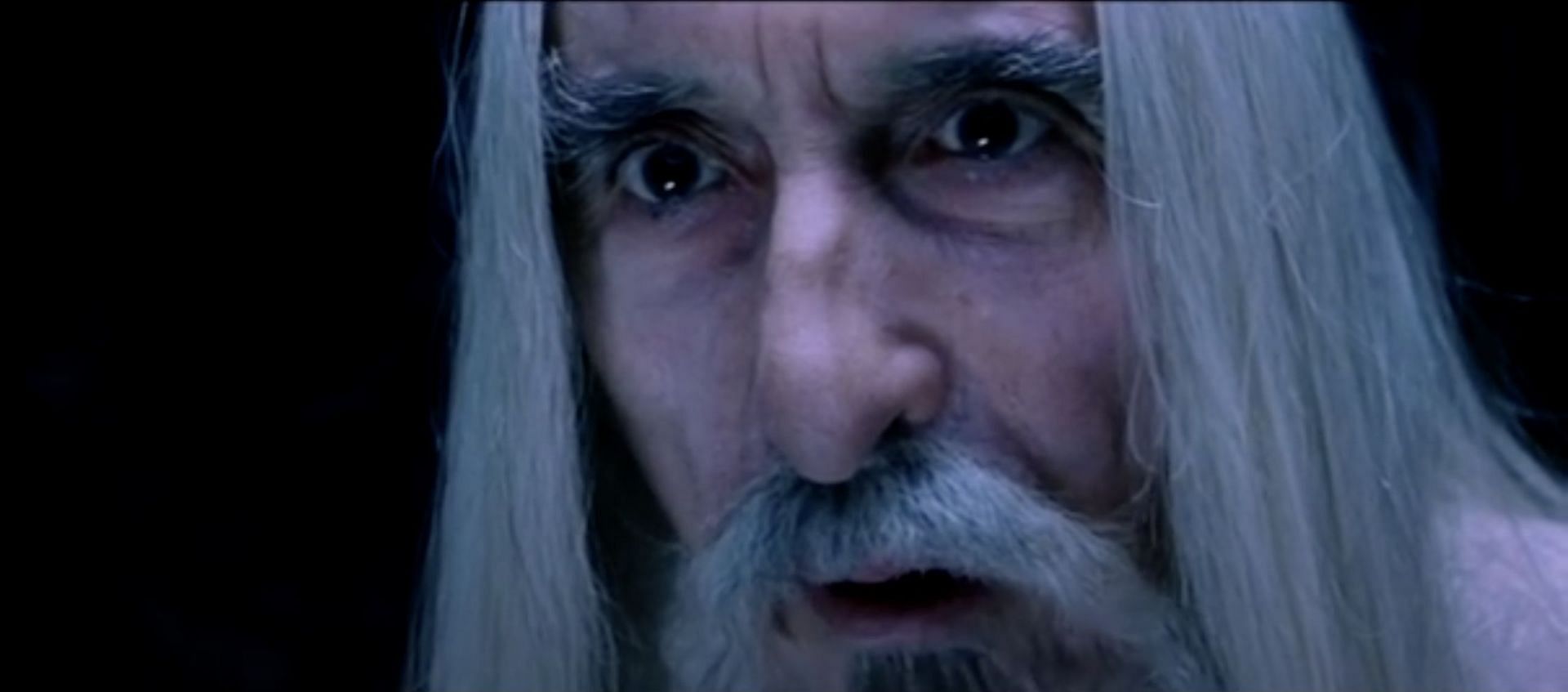 Christopher Lee as Saruman the White (Image via Warner Bros.)