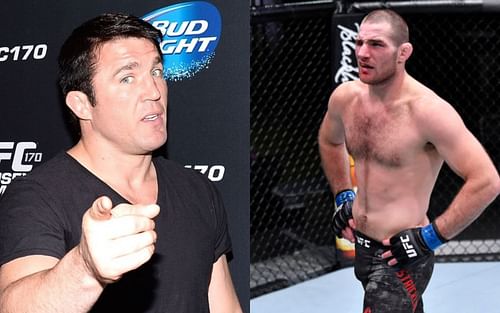 Chael Sonnen (L), Sean Strickland (R) 