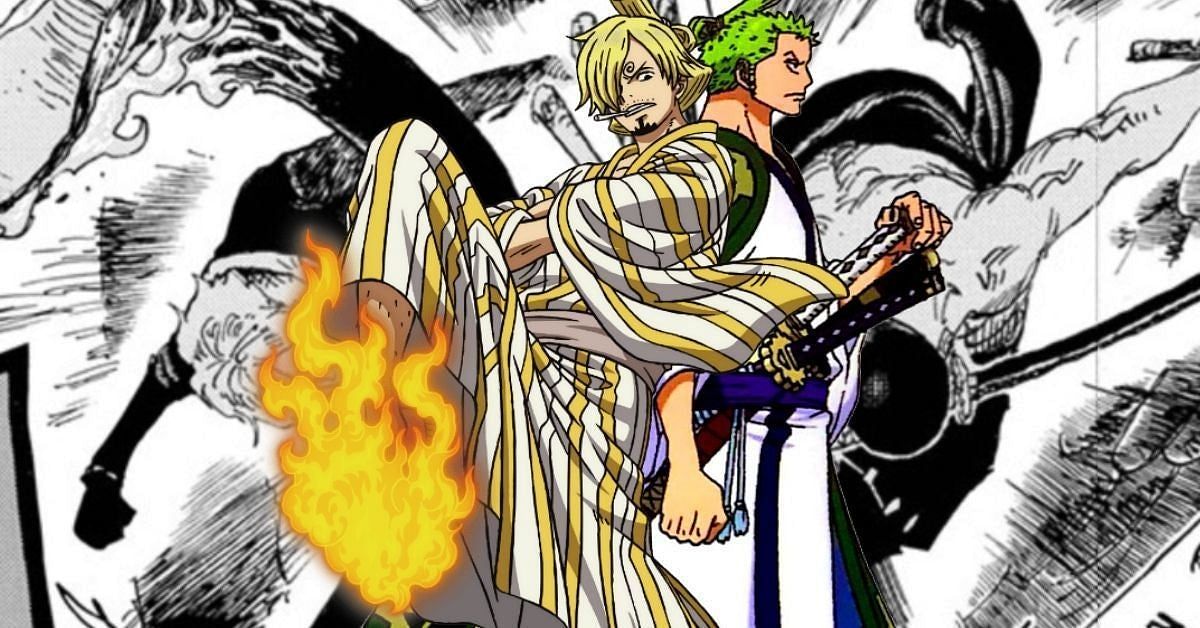 Zoro and Sanji as seen in the One Piece anime. (Image via Twitter)