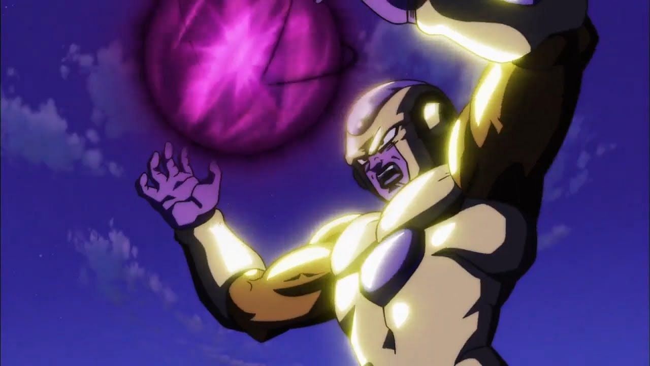 Frieza seen in Dragon Ball Super wielding diluted Hakai energy. (Image via Toei Animation)