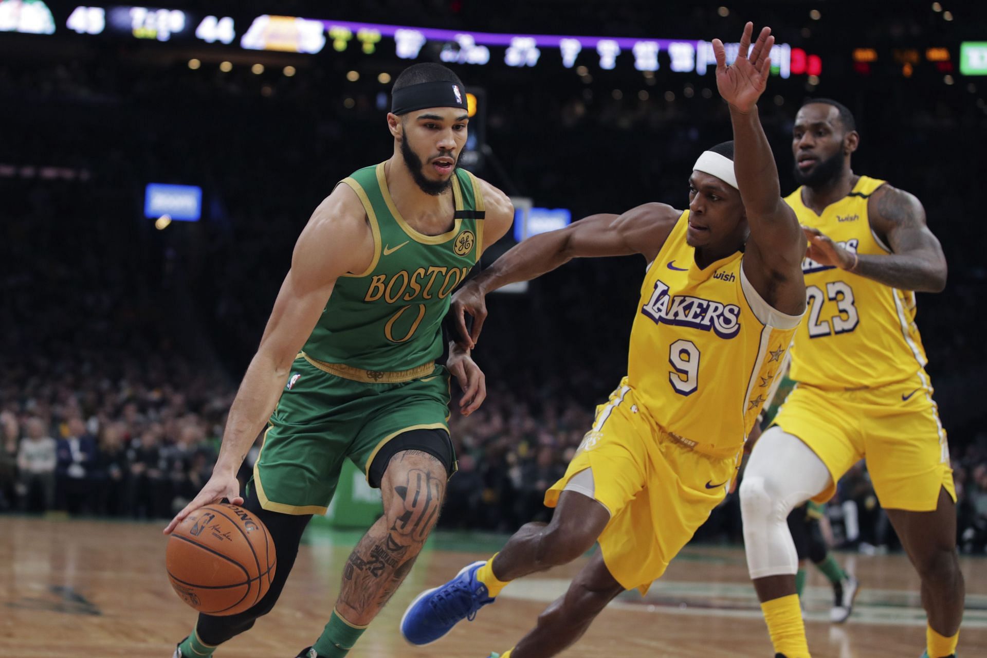 The Los Angeles Lakers are hoping to even the season series against rival Boston Celtics in tonight&#039;s game. [Photo: MassLive.com]