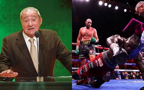 Bob Arum (left); Tyson Fury vs. Deontay Wilder