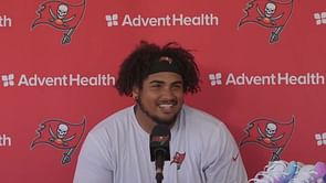 WATCH: Tristan Wirfs comes up with bizarre Rob Gronkowski impression during press conference