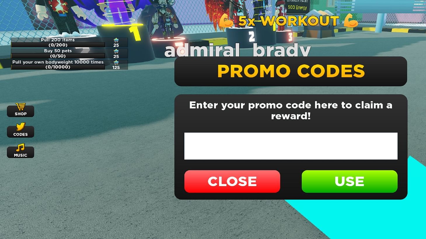 Roblox Strongman Simulator codes (December 2021)