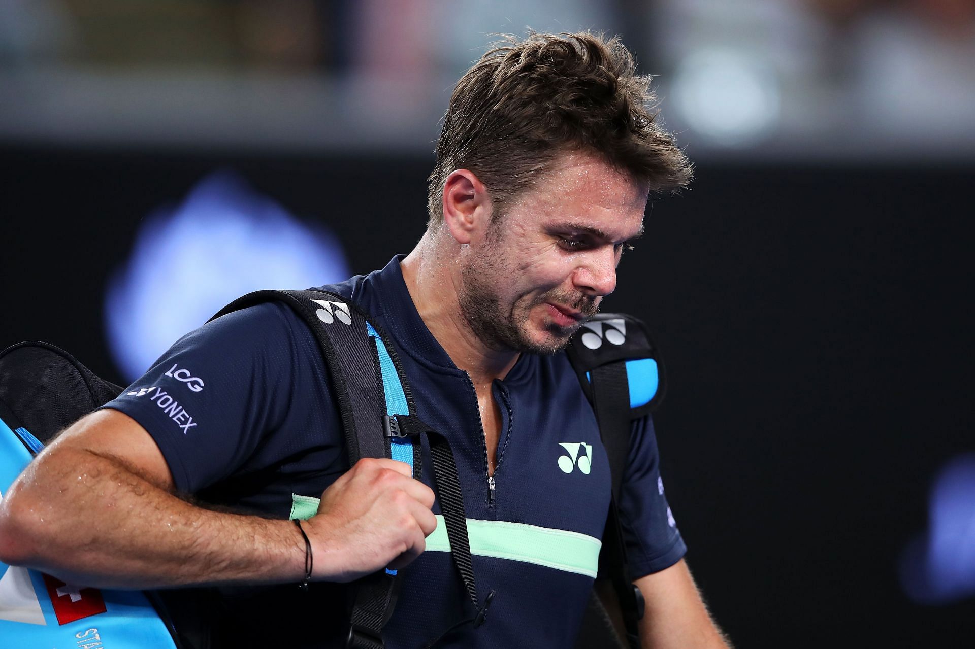 Stan Wawrinka at a tennis event