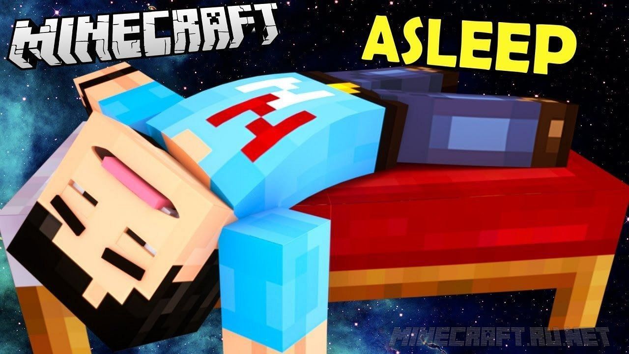 The Asleep map is interactive and story-rich (Image via Minecraft)