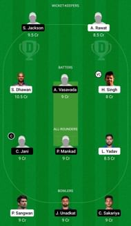 Dream11 Team for Delhi vs Saurashtra - Vijay Hazare Trophy 2021-22.