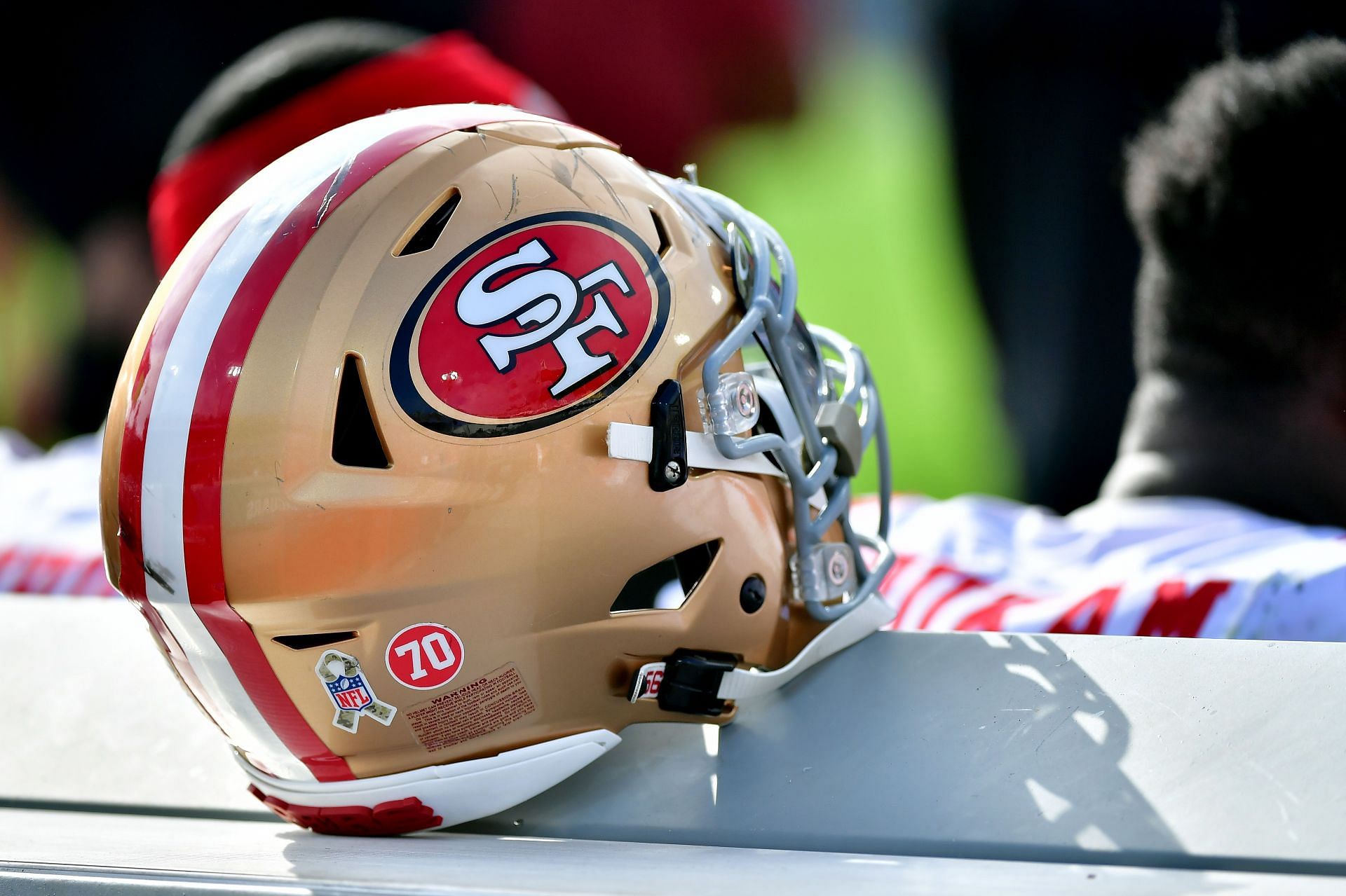 A 49ers helmet seen in 2021 (Photo: Getty)