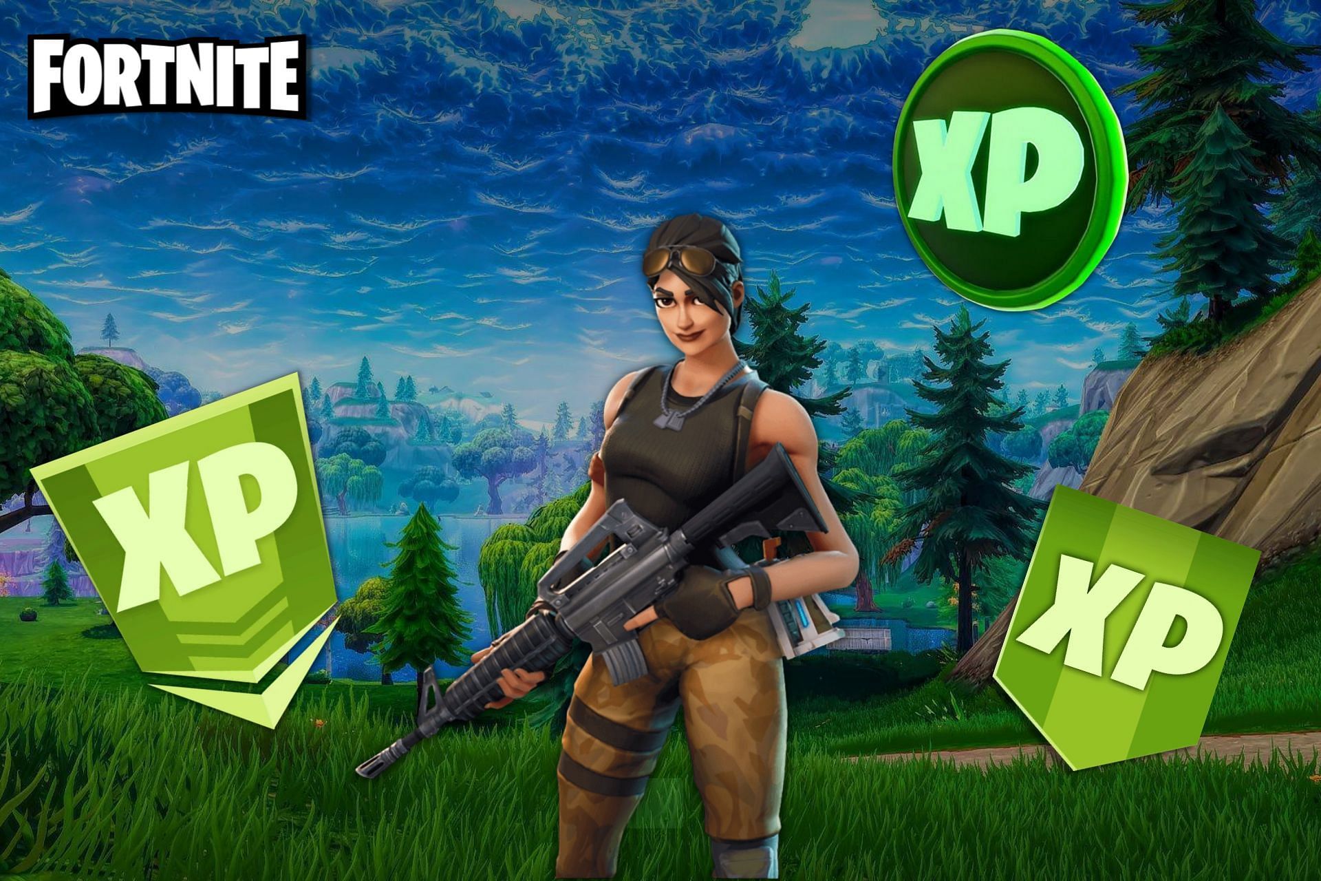 Fortnite XP glitch gives 50,000 XP to players in 5 seconds (Image via Sportskeeda)