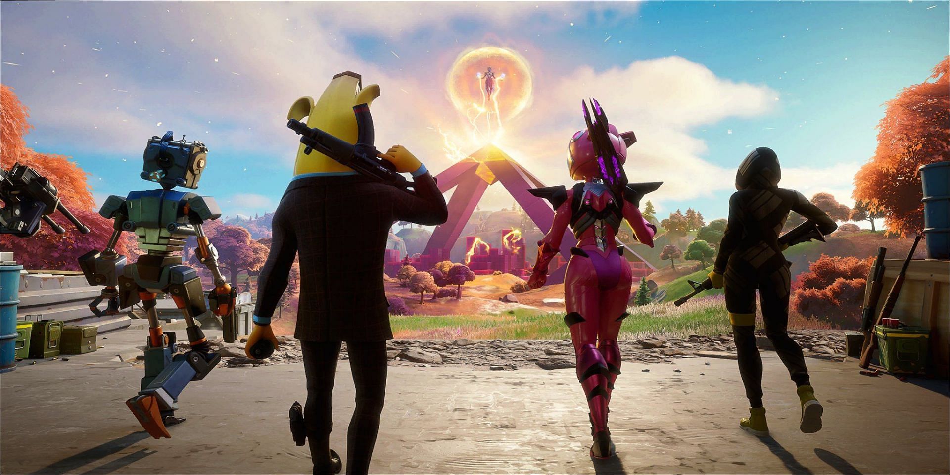 Exclusive live event loading screen that will be given away for free as login rewards in Fortnite Chapter 2 Season 8 (Image via Twitter/ Hypex)