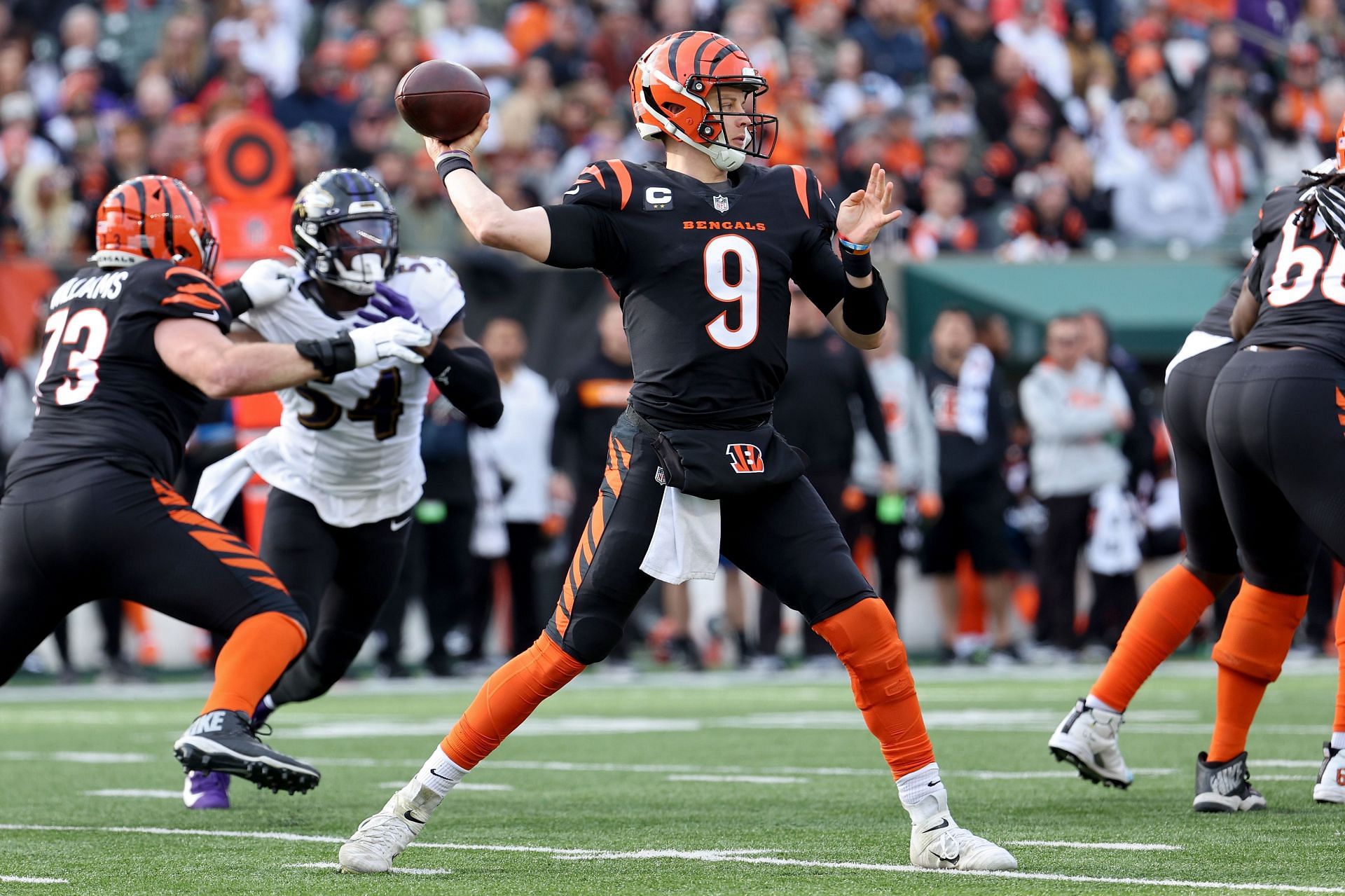 Burrow put on one of the most amazing performances of the NFL's Week 16 proceedings (Photo: Getty)