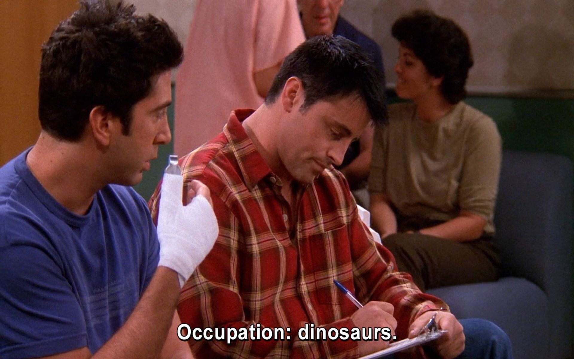 Still from Friends - Joey and Ross (Image via YouTube)