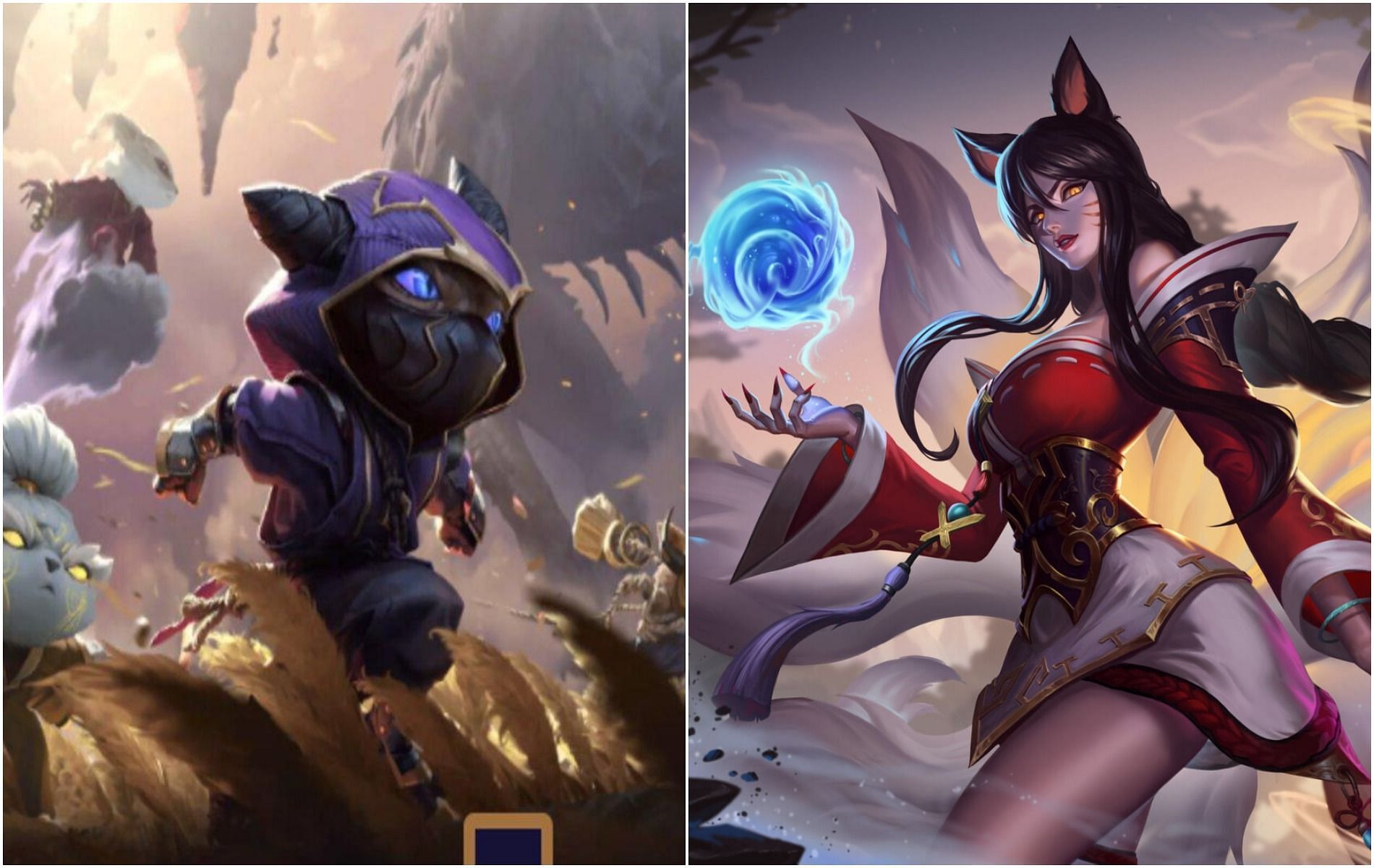 Ahri and Kennen are two of the four champions introduced to Legends of Runeterra in patch 2.21.0. (Image via Sportskeeda)