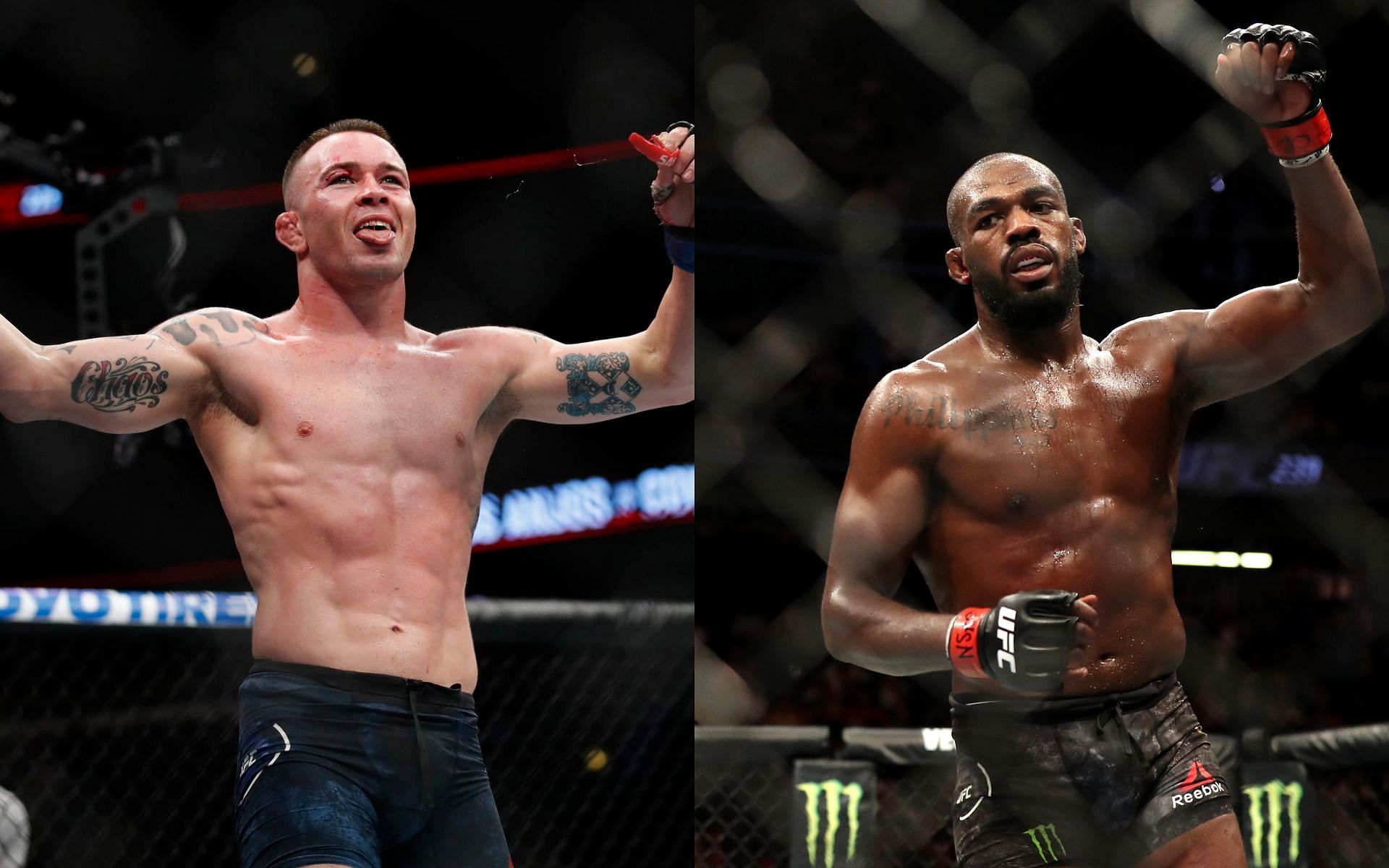 Colby Covington (L) and Jon Jones (R) PC: UFC