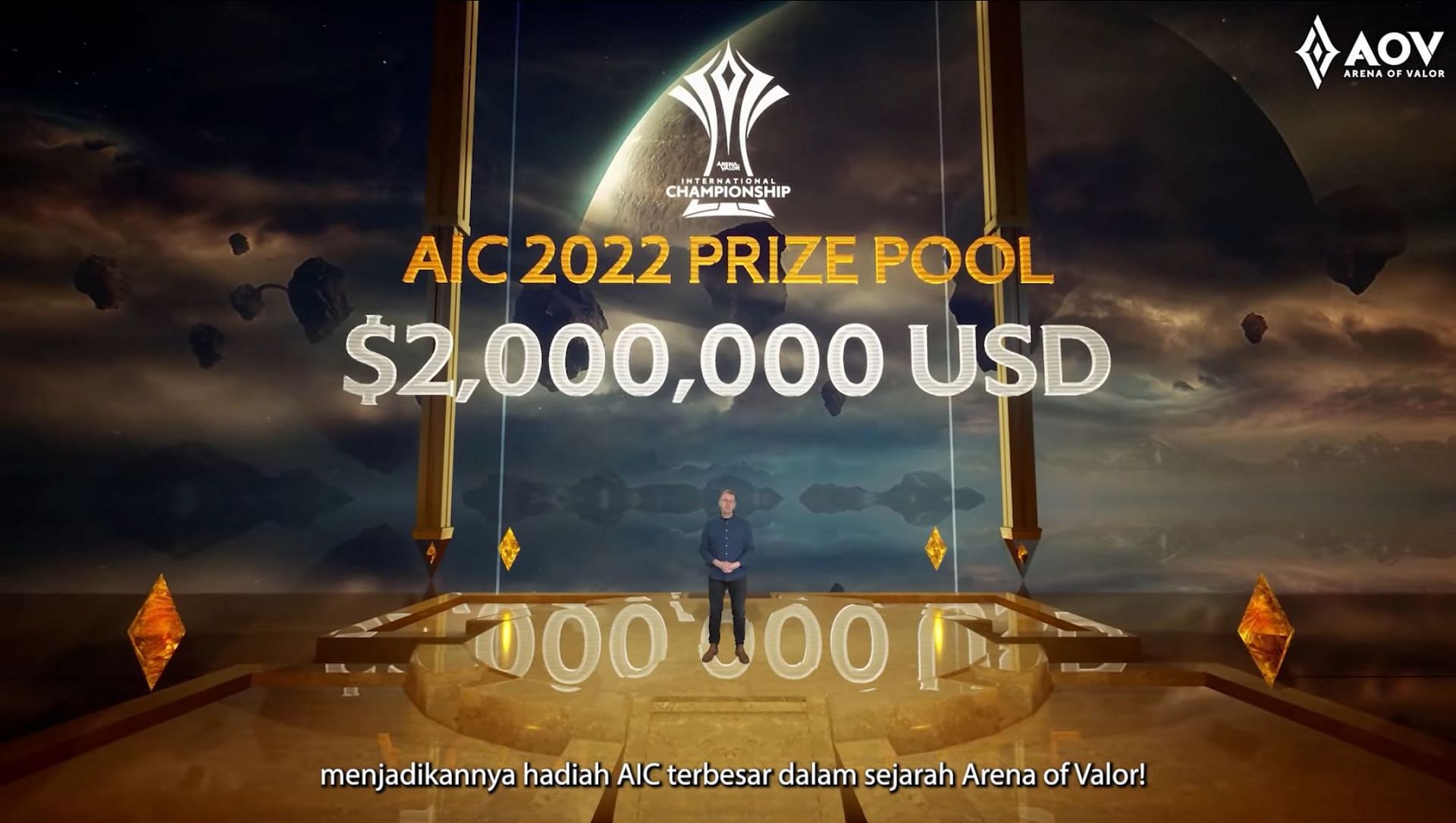 The Arena of Valor International Championship 2022 will feature a prize pool of $2 million (Image via AoV)