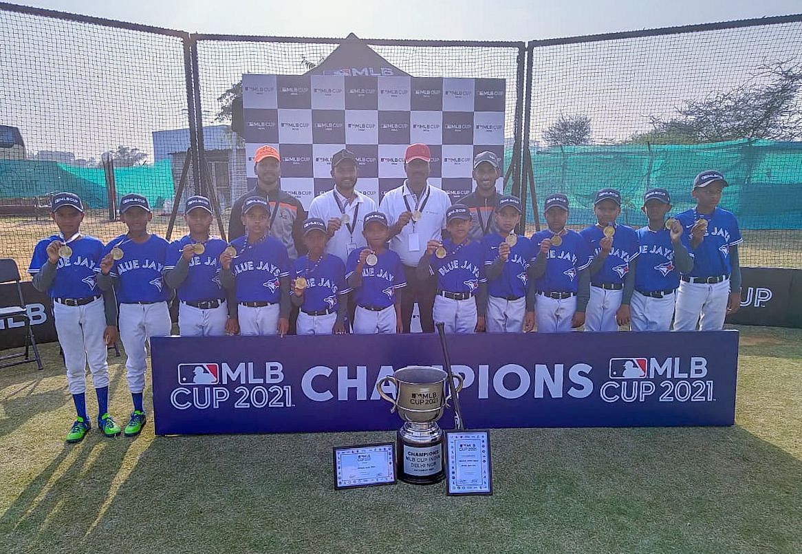 Satara Blue Jays, winners of the first-ever MLB Cup in India. (PC: MLB India)