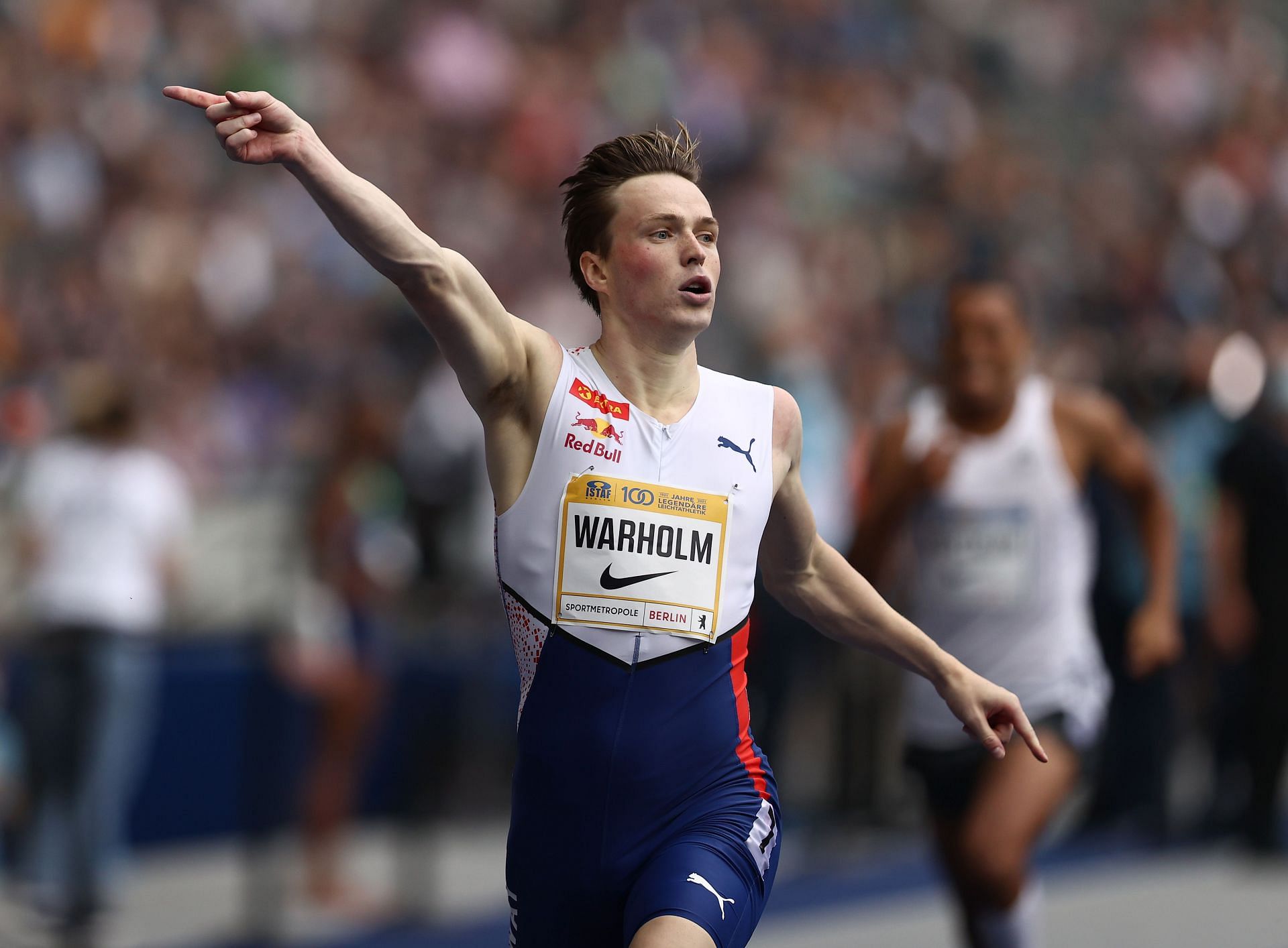 Karsten Warholm during at race. (PC: Getty Images)