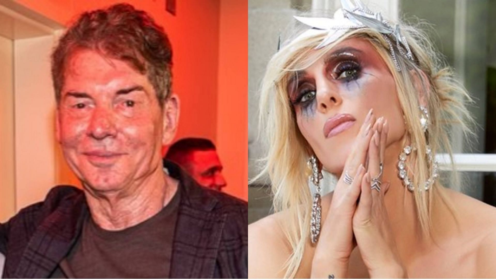 Vince McMahon (left) and Charlotte Flair (right)