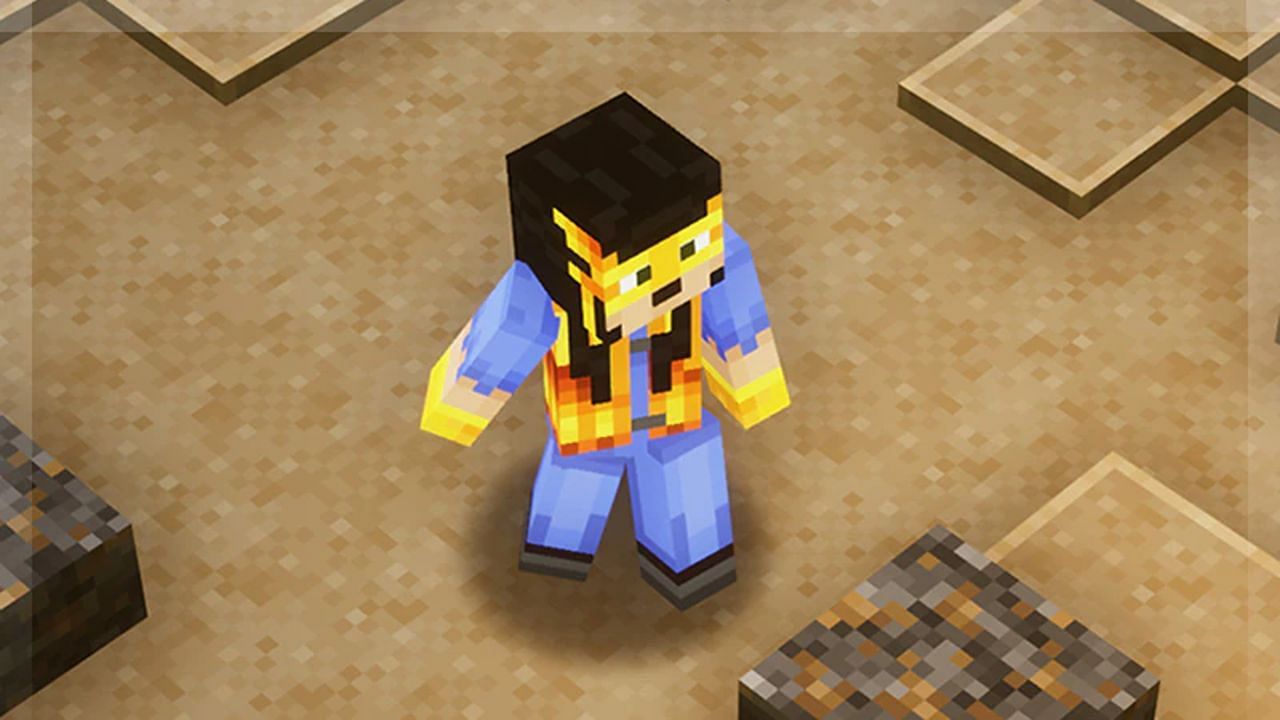 Players can enjoy stepping into the shoes of new heroes during Cloudy Climb (Image via Mojang)