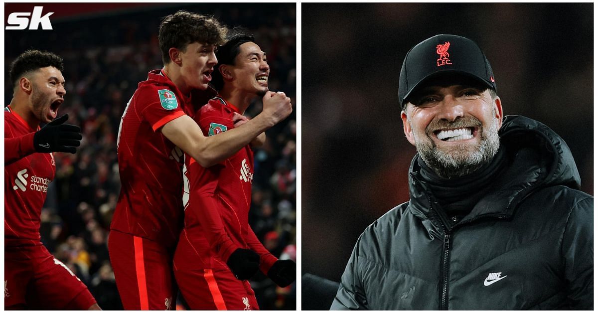 Liverpool&#039;s Takumi Minamino scored against Leicester City in the Carabao Cup