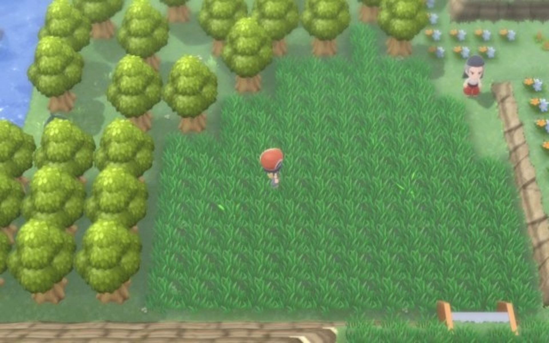 Trainers should stand in the middle of grassy areas to shiny hunt (Image via The Pokemon Company)