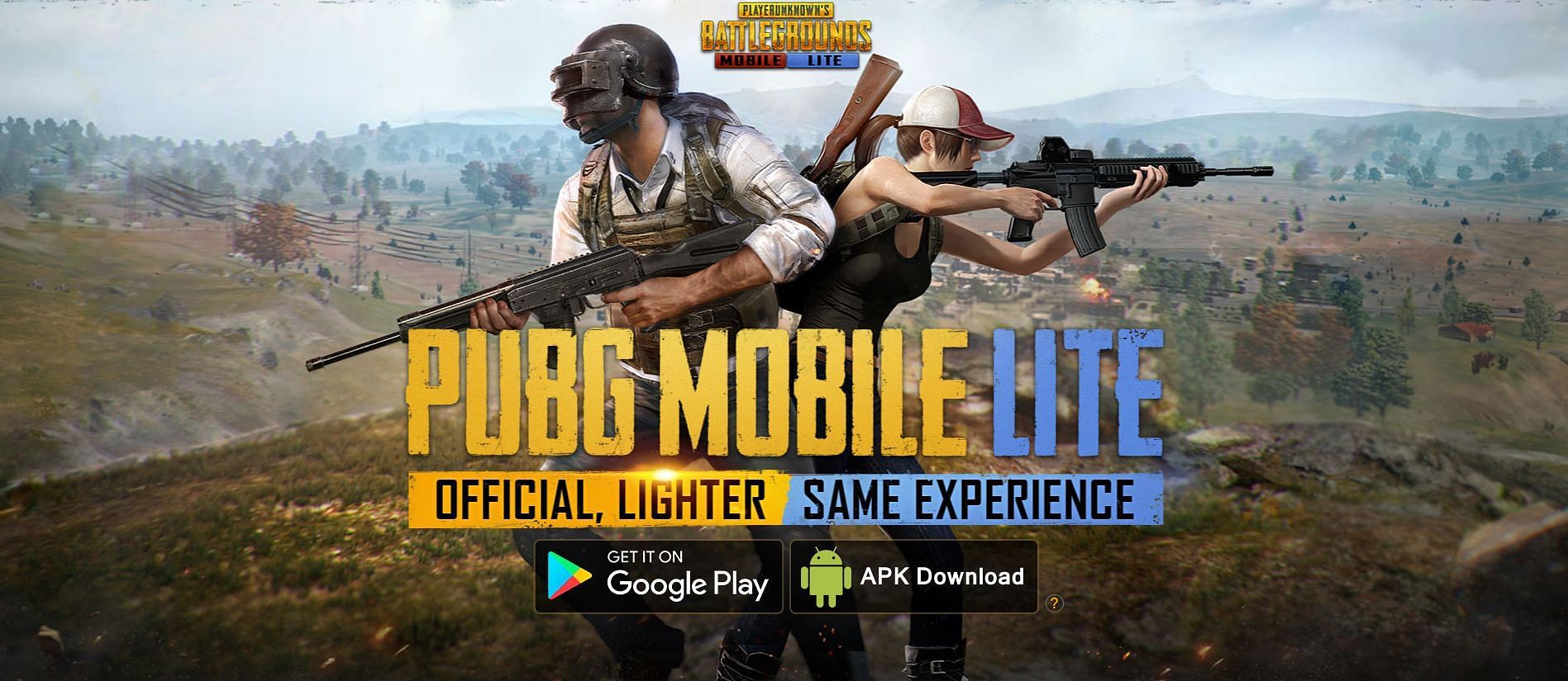 The download the APK file by clicking the APK download button (Image via PUBG Mobile Lite)
