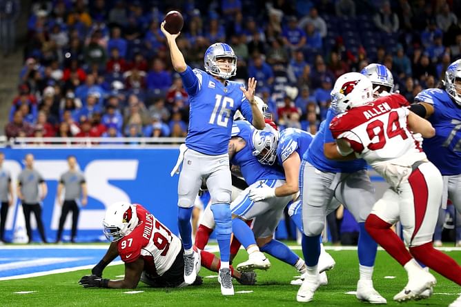 Is Jared Goff playing tonight against the Falcons?