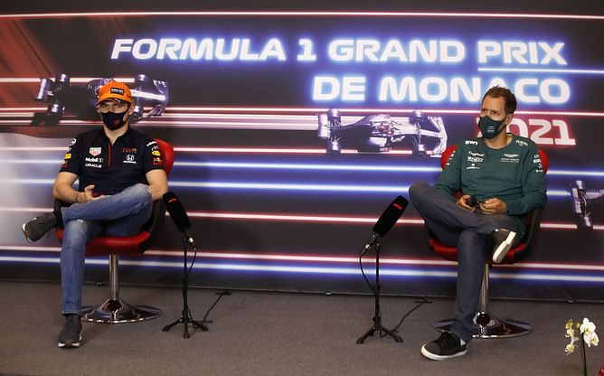 Sebastian Vettel reacts to the possibility of Max Verstappen breaking his own record