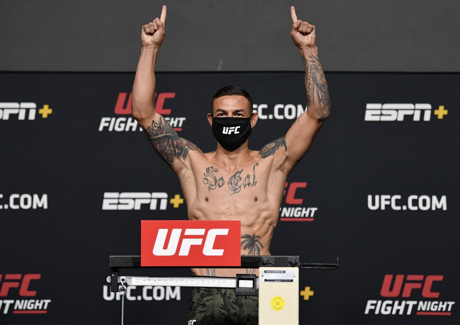 Cub Swanson at UFC Fight Night: Dominic Reyes v Jiri Prochazka Weigh-in