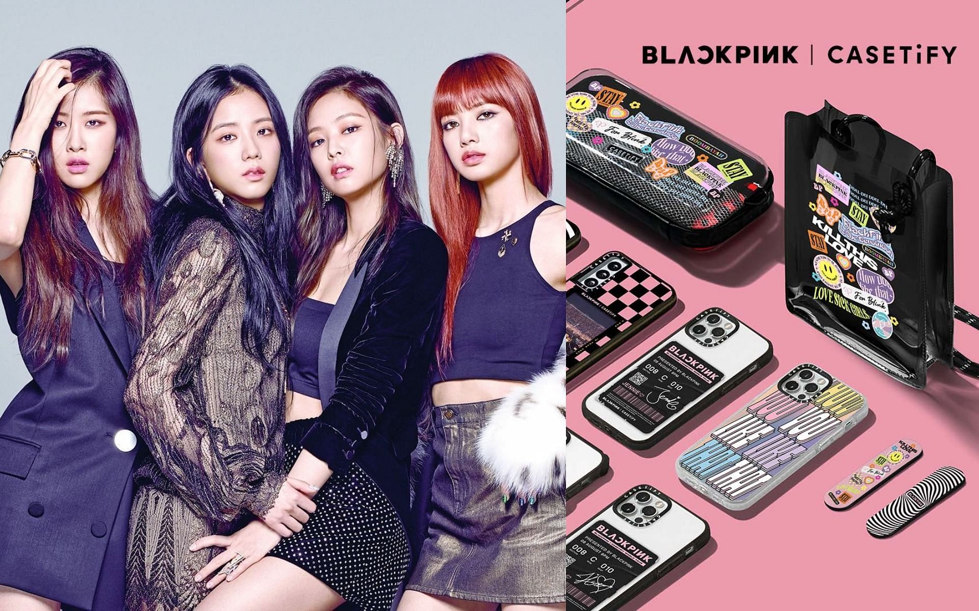 BLACKPINK X CASETiFY to arrive on online stores soon (Image via YG Entertainment and CASETiFY)