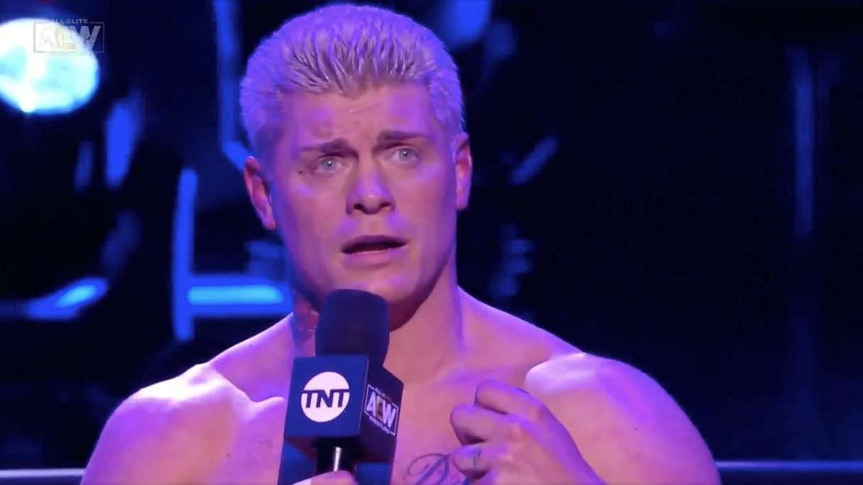 Cody Rhodes vs Dustin Rhodes was a bloody affair
