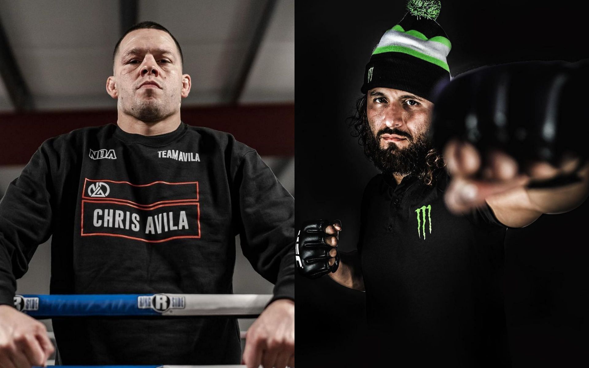 Nate Diaz (left) Jorge Masvidal (right) [Image credits: @gamebredfighter, @natediaz209 on Instagram]