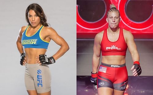 Julianna Pena (L) and Kayla Harrison (R) via Instagram @venezuelanvixen and @judokayla