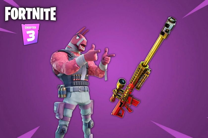 Fortnite boy skin aiming with a sniper rifle