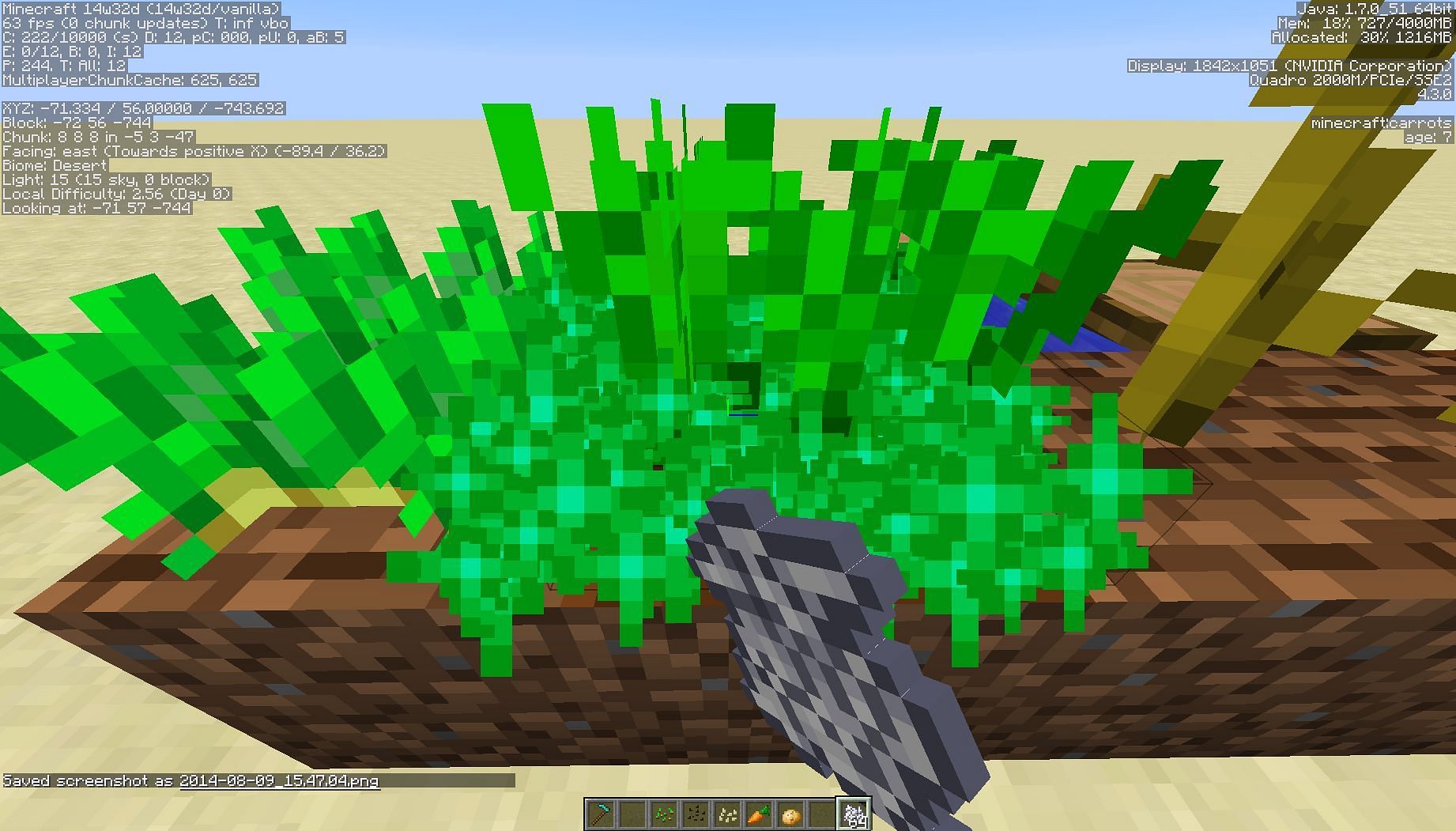 Bone meal can be used to quickly add natural vegetation to any area (Image via Mojang)