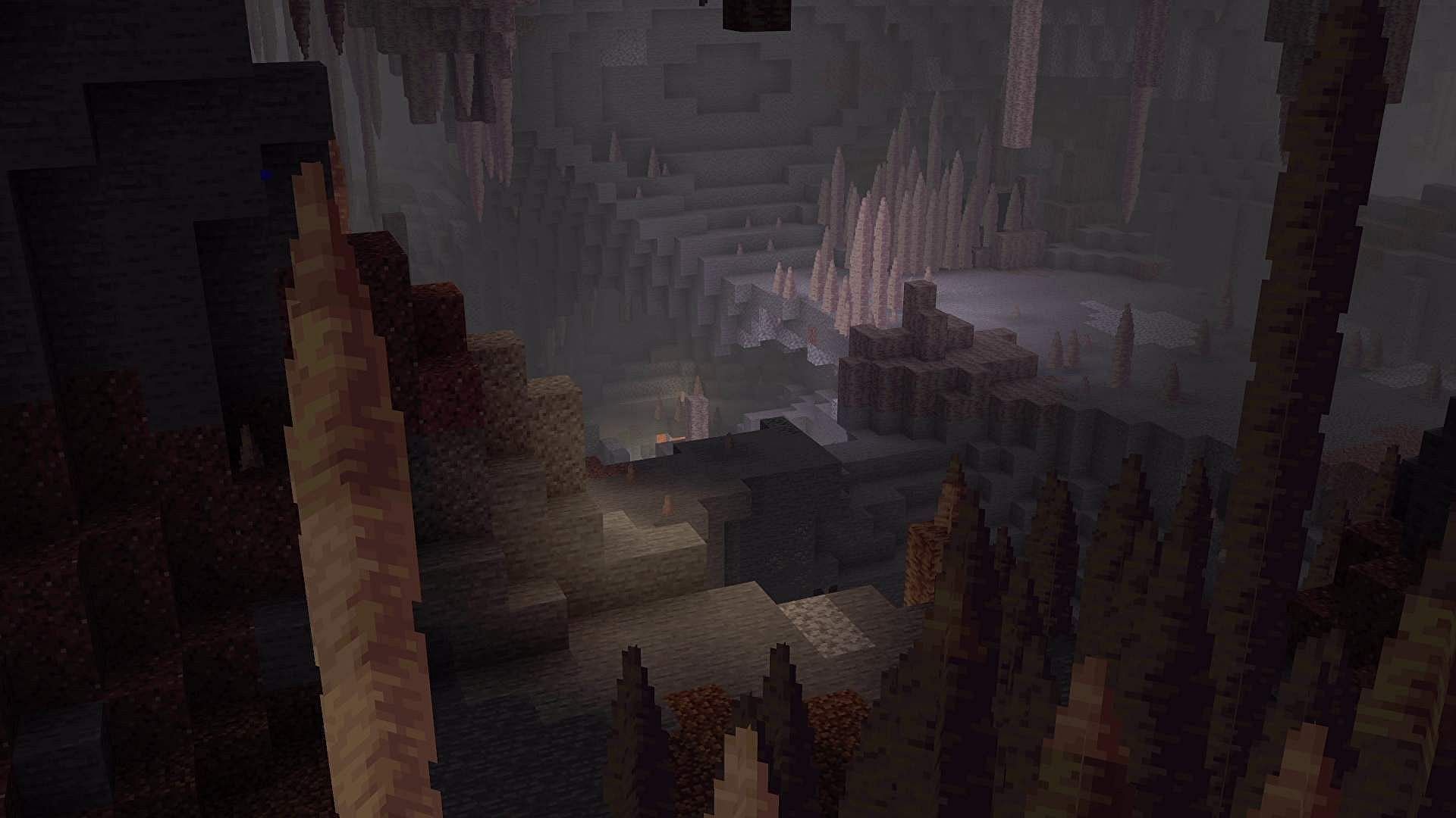 Dripstone caves can now fully generate in Minecraft (Image via Mojang)