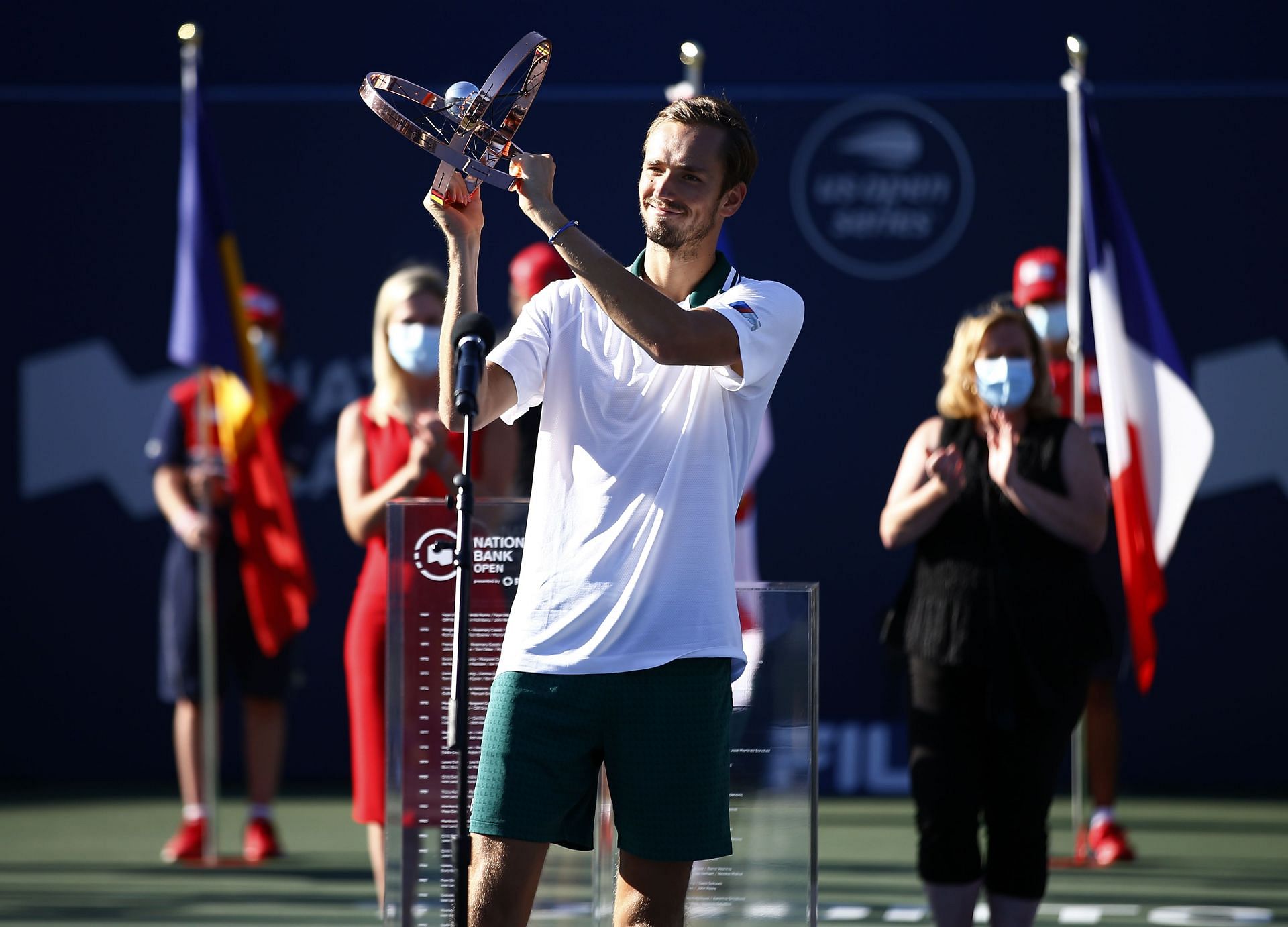 Daniil Medvedev with the National Bank Open 2021 title