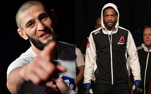 Khamzat Chimave (left); Neil Magny (right) [Left photo via @ufc on Instagram]