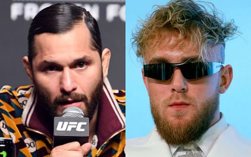 Jorge Masvidal (left); Jake Paul (right)