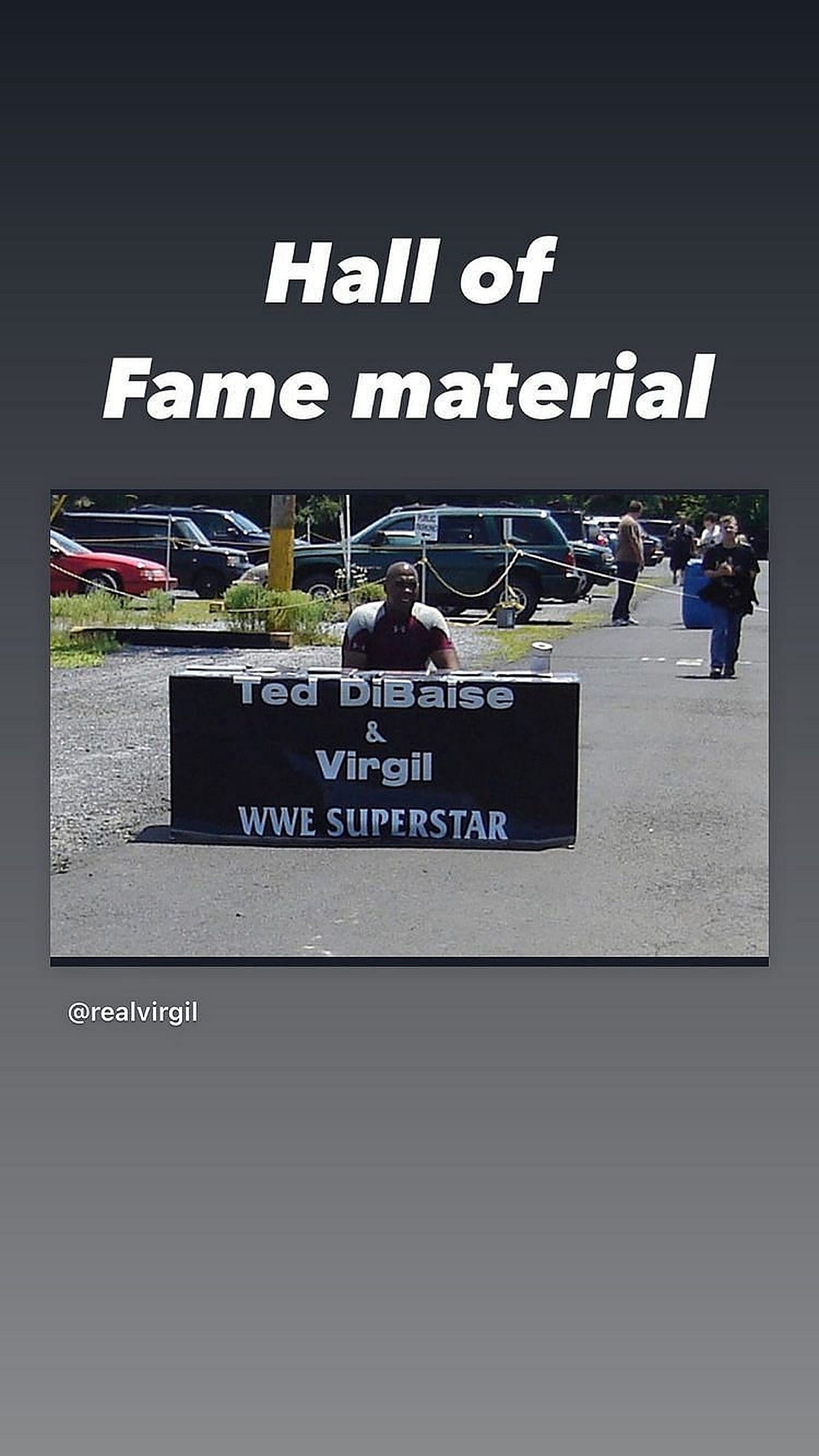 Virgil dubs himself &quot;Hall of Fame material&quot;