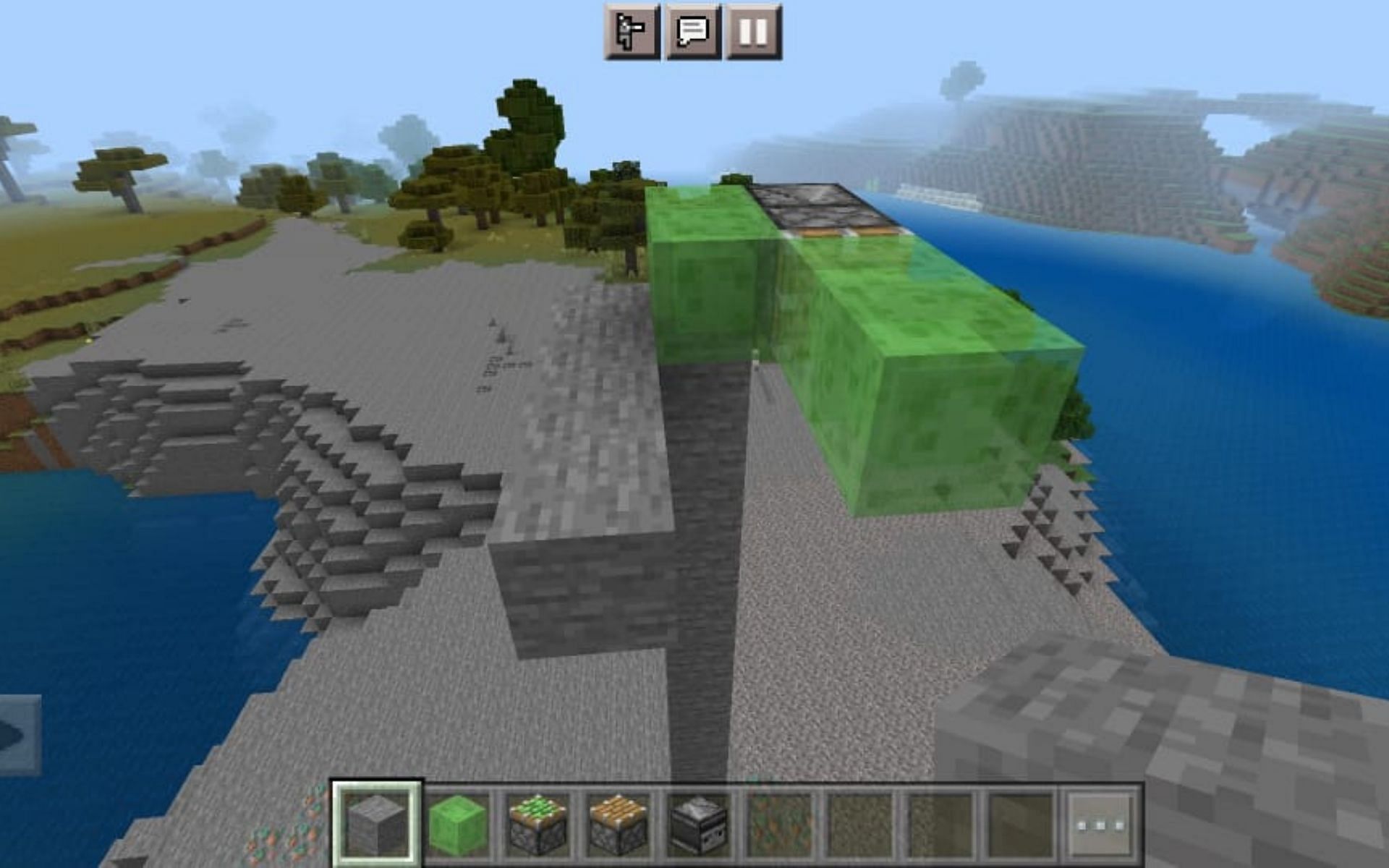 Add the slime blocks as in the picture (Image via Minecraft)
