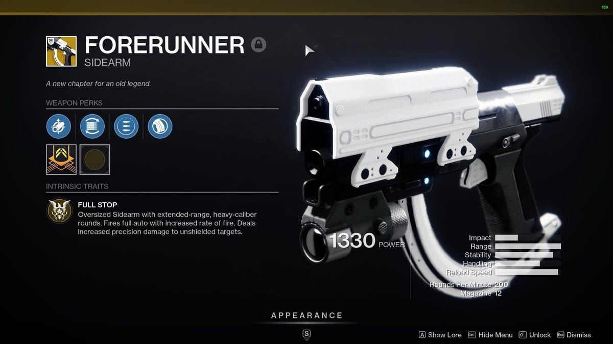 Destiny 2 Magnum Opus Quest guide How to get the Forerunner Exotic Sidearm
