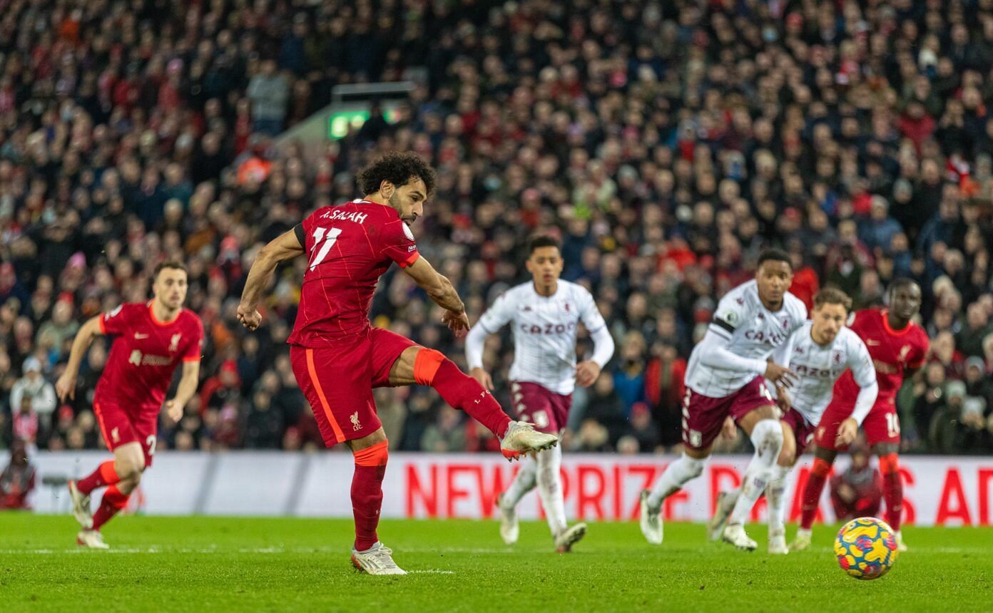 Liverpool 1-0 Aston Villa: Reds player ratings as Mohamed Salah penalty  ruins Steven Gerrard&#39;s Anfield return | Premier League 2021-22