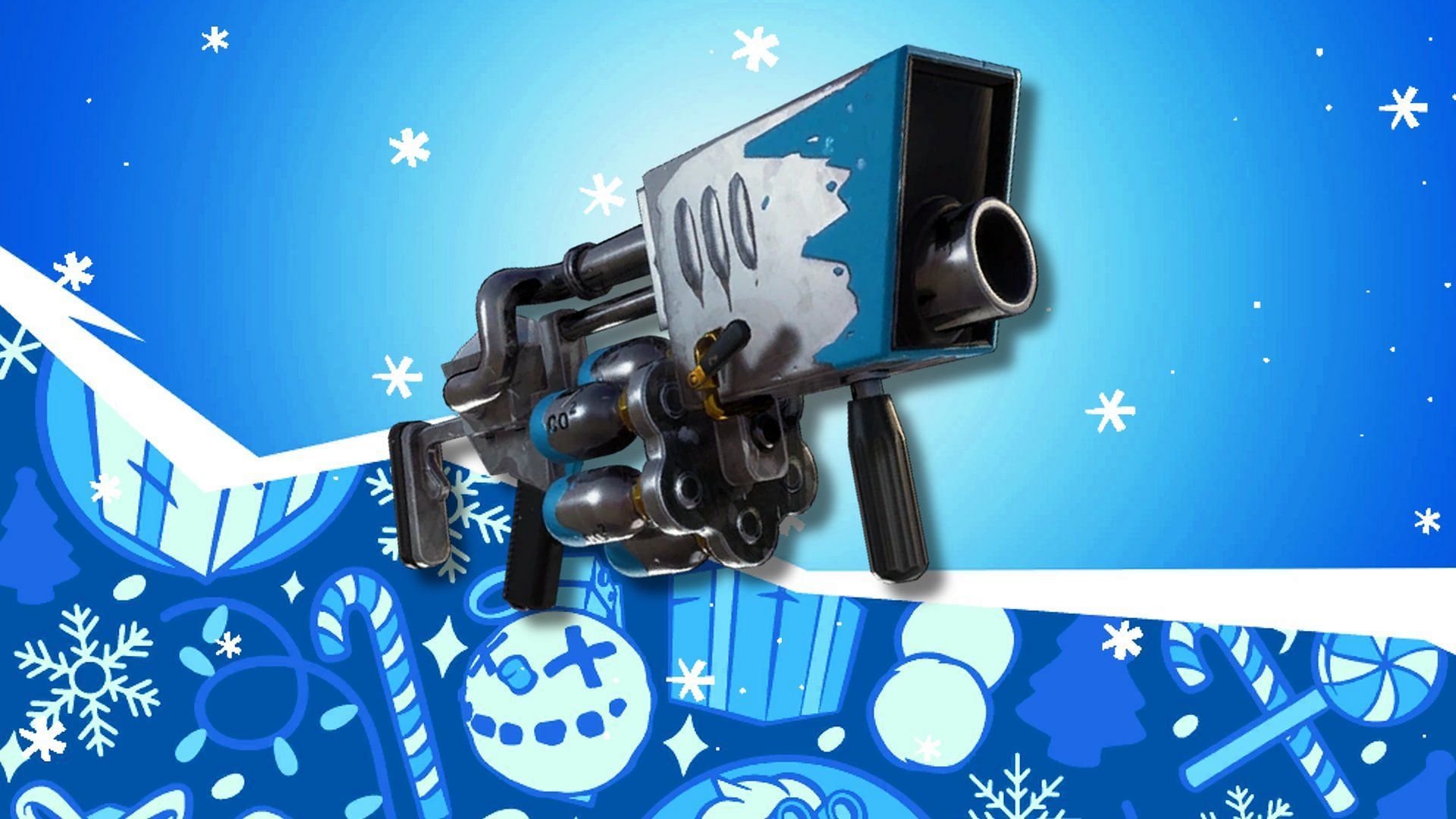 Find Snowball Launchers in Fortnite chests and presents across the map (Image via Epic Games)
