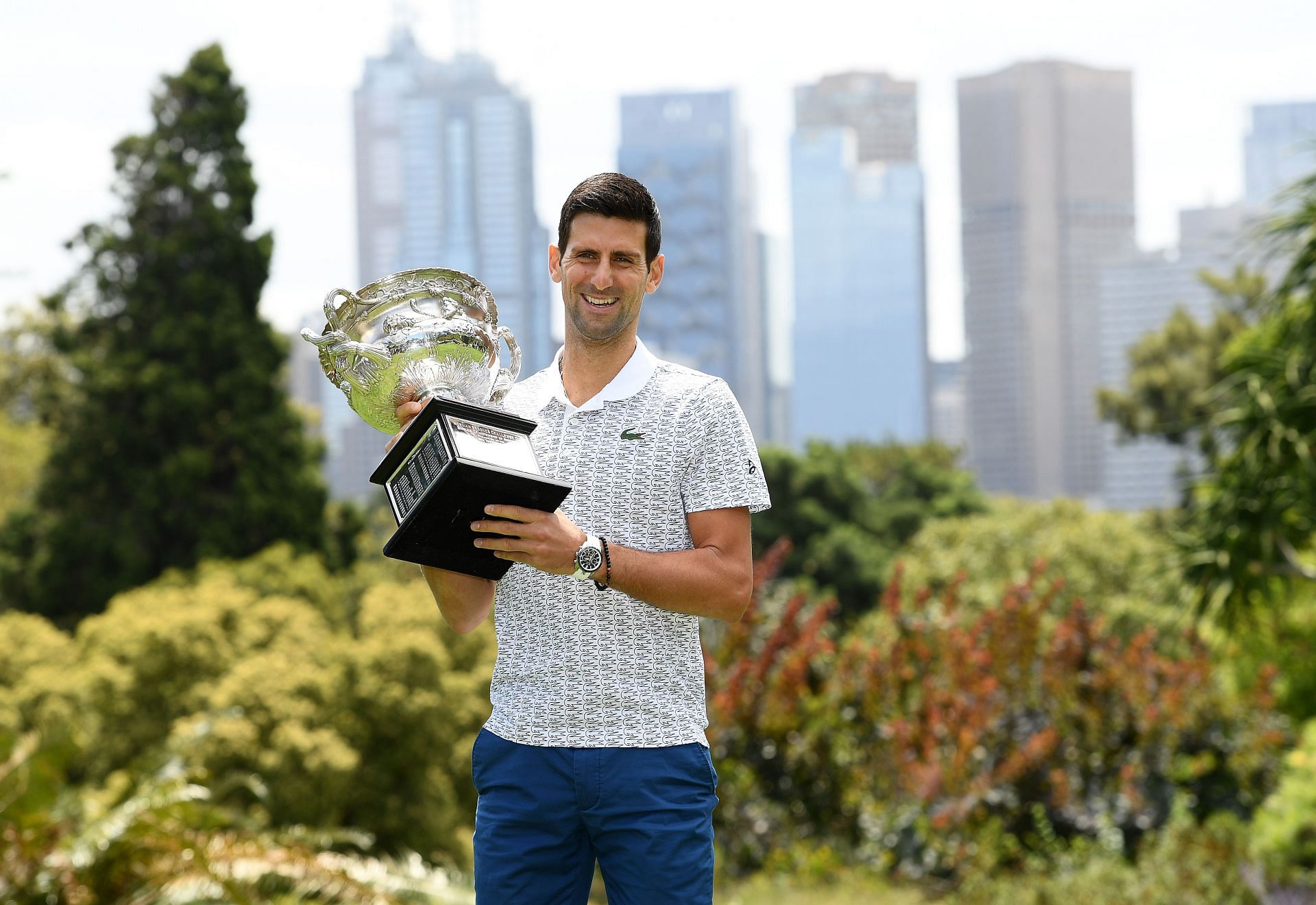 Novak Djokovic at the 2020 Australian Open.