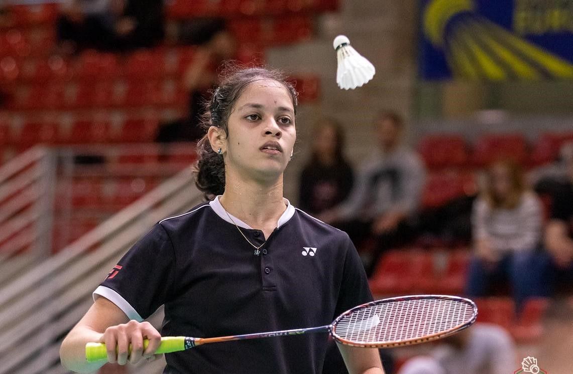 Qualifier Tanya Hemanth upset fifth seed Ashmita Chaliha in the women&#039;s singles semifinal in Chennai on Tuesday (Picture courtesy: Hemanth Kumar)
