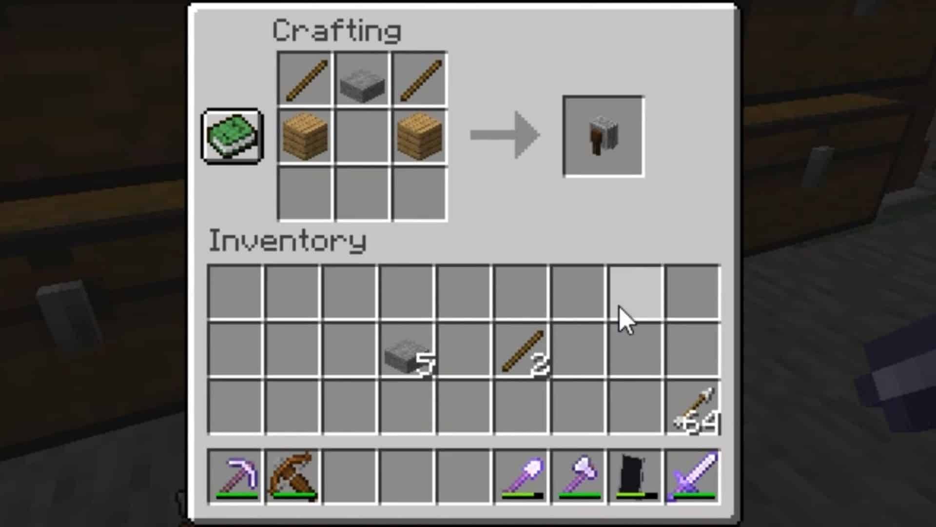 A grindstone in Minecraft (Image via Minecraft)