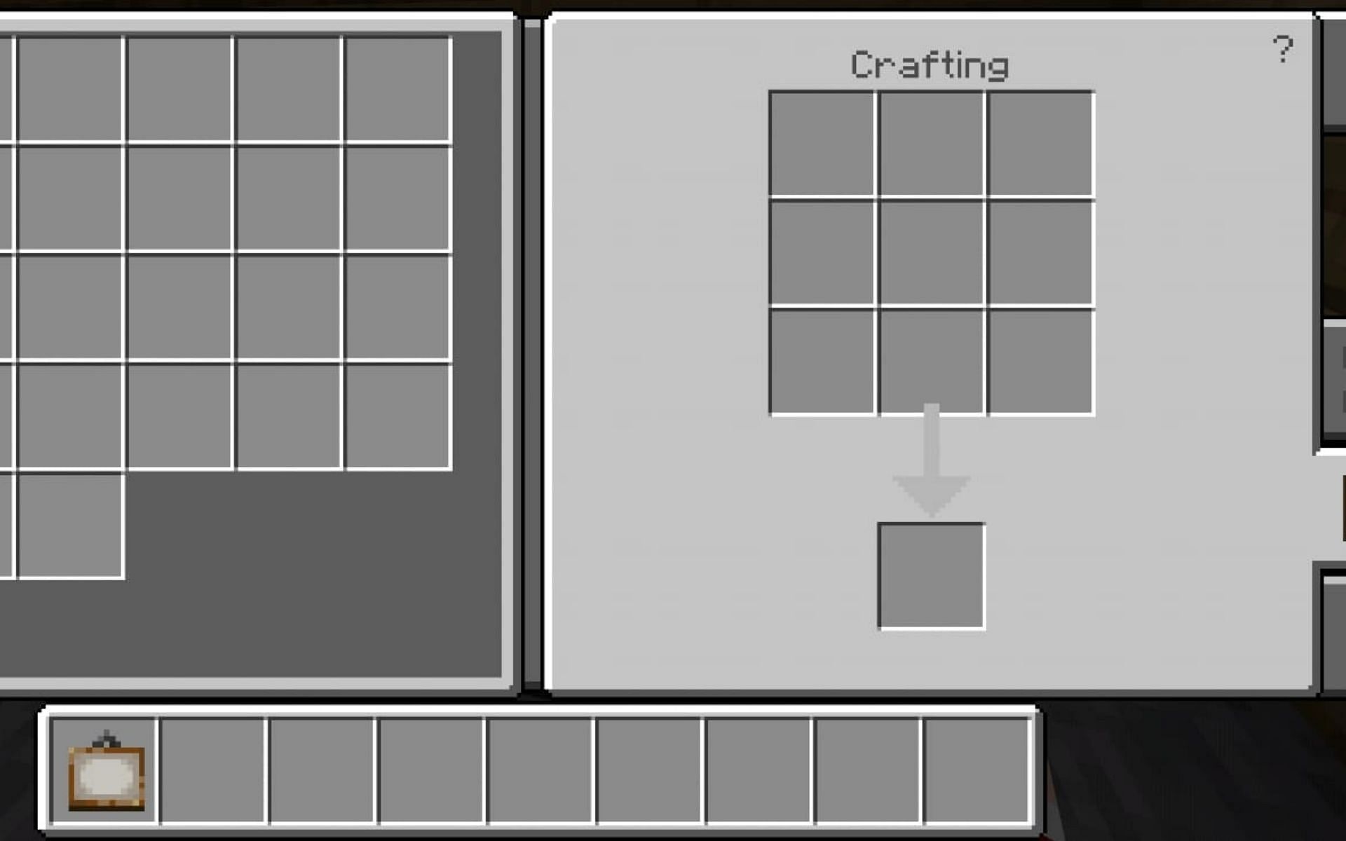 Painting is in the hotbar (Image via Minecraft)