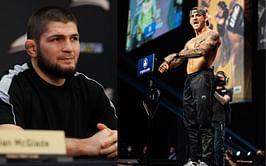 "I'm gonna sign Dustin Poirier at Eagle FC" - Khabib Nurmagomedov jokingly says he intends on signing 'The Diamond' to his MMA promotion