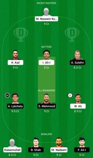 Dream11 Team for Ruwi Rangers vs Bousher Busters - Oman D20 2021.